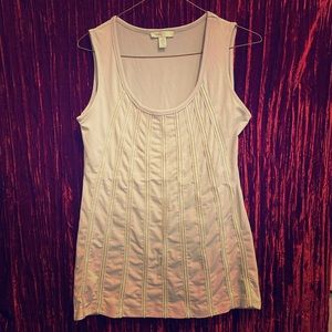 Ribbed tank top with sequins